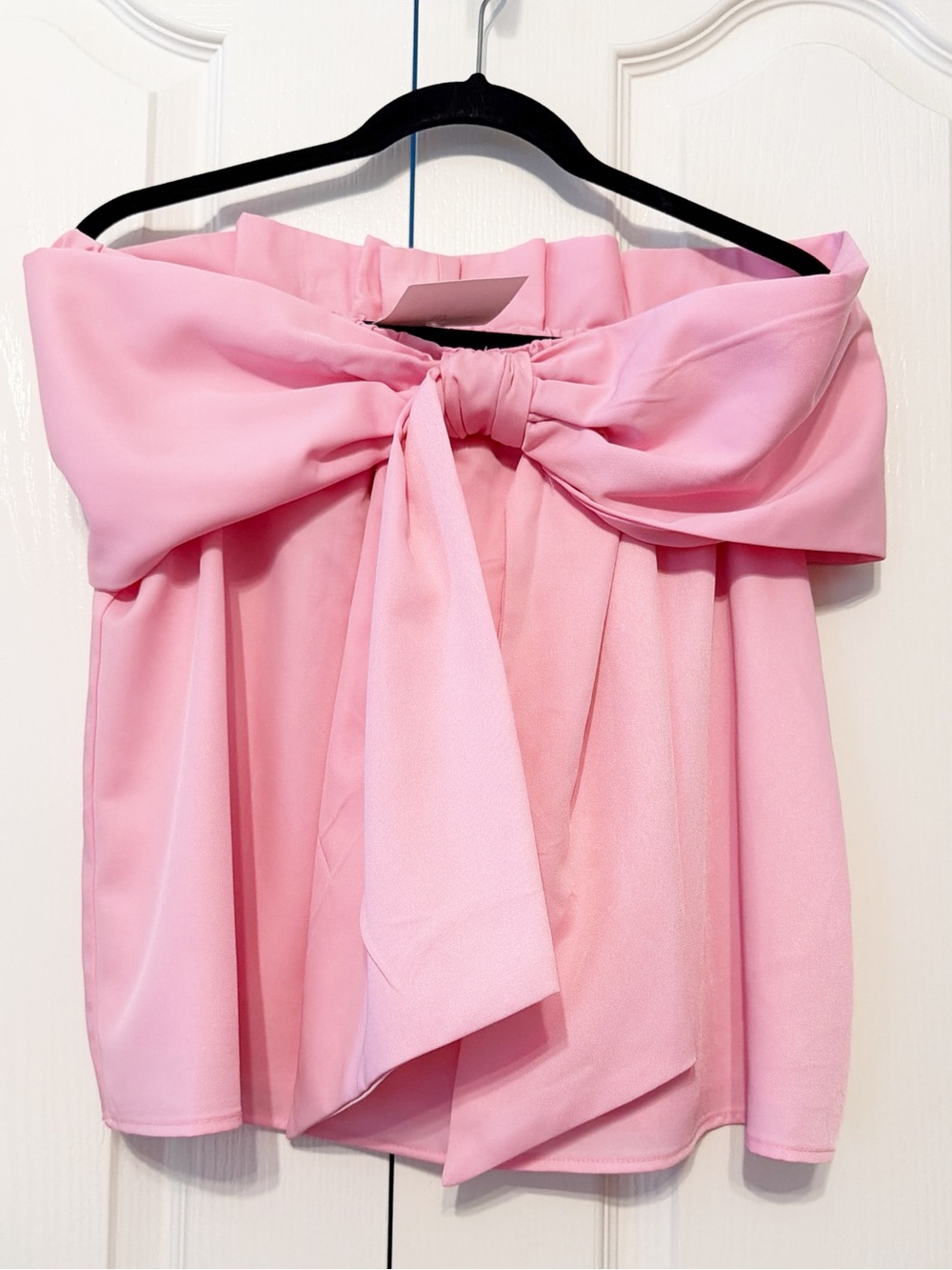 TCEC Mika Bow Off Shoulder Top Pink Size Small NWT
